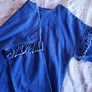 Jean Fringe blouse